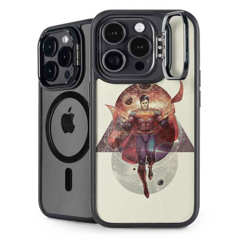 DC Comics Superman Galaxy Flying iPhone 16 Pro Kickstand Case